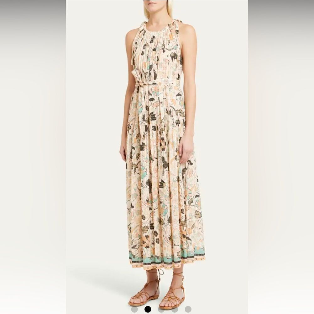 Ulla Johnson SS 24 Samar Sleeveless Sash Toe Midi Dress NWT